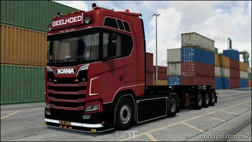 Scania S450 + Trailer Geelhoed for Euro Truck Simulator 2