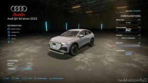 FS22 Audi Car Mod: 2023 Audi Q4 E-Tron V1.1 (Image #4)