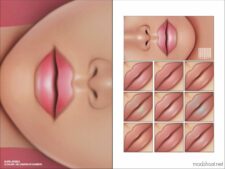 Lipgloss N11 for Sims 4