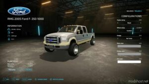 FS22 Ford Car Mod: F-350 1000 V1.1 (Image #3)