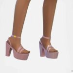 Layla – Sandals ON High Sole Sims 4 Shoes Mod - ModsHost