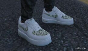 GTA 5 Player Mod: AIR Force 1 LOW “LV X Supreme” For MP Male (Image #4)