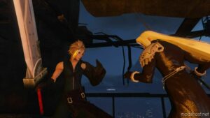 GTA 5 Player Mod: Cloud Strife Add-On PED (Image #4)