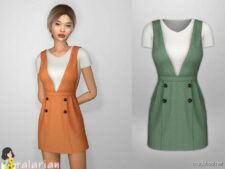 Faith Overall Dress for Sims 4