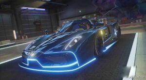 Ferrari Enzo Blue Animated for Grand Theft Auto V