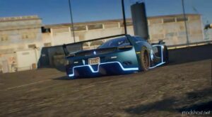 GTA 5 Ferrari Vehicle Mod: Enzo Blue Animated (Image #2)