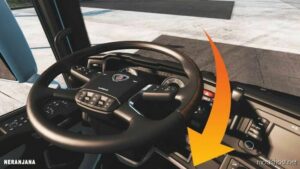 ETS2 Mod: Animated Steering Wheel, Pedals + Custom Dashboard V1.3.1 (Image #3)