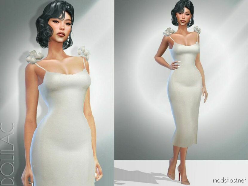 Silk Dress DO970 for Sims 4
