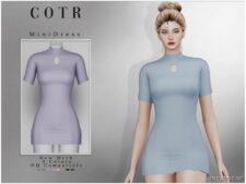 Mini Dress D-245 for Sims 4