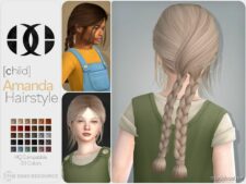 Amanda Hairstyle [Child] for Sims 4