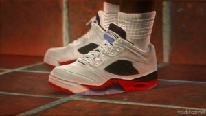 GTA 5 Player Mod: AIR Jordan 5 Retro LOW For MP Male & Franklin V2.0 (Image #3)