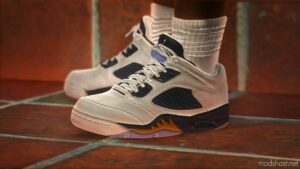 GTA 5 Player Mod: AIR Jordan 5 Retro LOW For MP Male & Franklin V2.0 (Image #4)