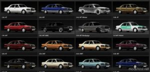 BeamNG Mercedes-Benz Car Mod: Mercedes W126 Pack 0.29 (Image #2)