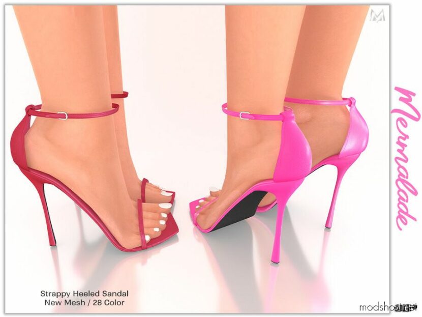 Strappy Heeled Sandal S196 for Sims 4