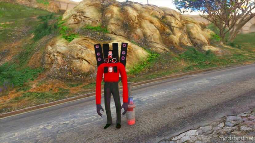 GTA 5 Player Mod: Skibidi Speakerman (Featured)