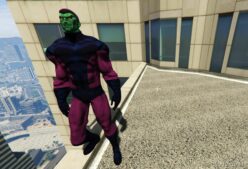 GTA 5 Player Mod: Super Skrull Deluxe Addon PED (Featured)