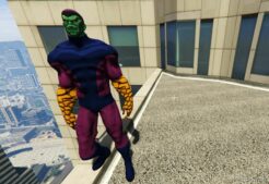 GTA 5 Player Mod: Super Skrull Deluxe Addon PED (Image #2)