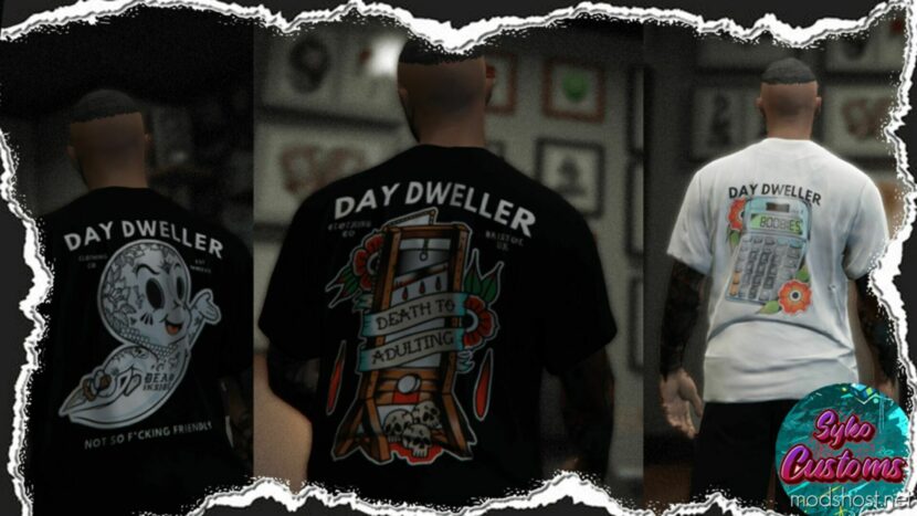 GTA 5 Player Mod: Tattoo Inspired TEE – MP Male Sp/Fivem Ready (Featured)