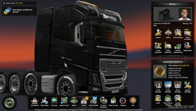 Profile Up-Start for Euro Truck Simulator 2