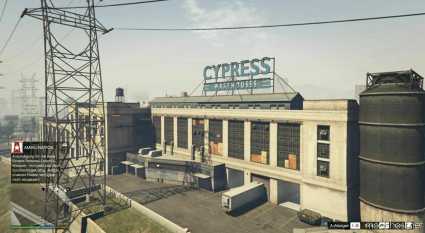 GTA 5 Map Mod: MLO Cypress Warehouse Garages Add-On Sp/Ragemp (Featured)