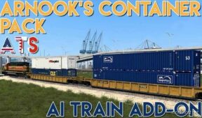 Arnooks Container Pack Train Addon [1.48] for American Truck Simulator