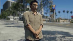 GTA 5 Player Mod: Work Shirts For MP Male – Franklin (Image #4)