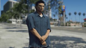 GTA 5 Player Mod: Work Shirts For MP Male – Franklin (Image #5)