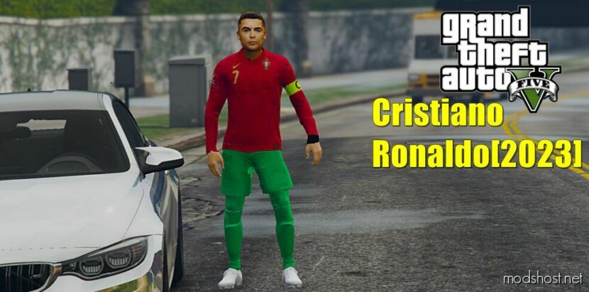 GTA 5 Player Mod: Cristiana Ronaldo 2023 Add-On PED (Featured)