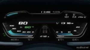 DAF 2021 Improved Dashboard V1.1 for Euro Truck Simulator 2