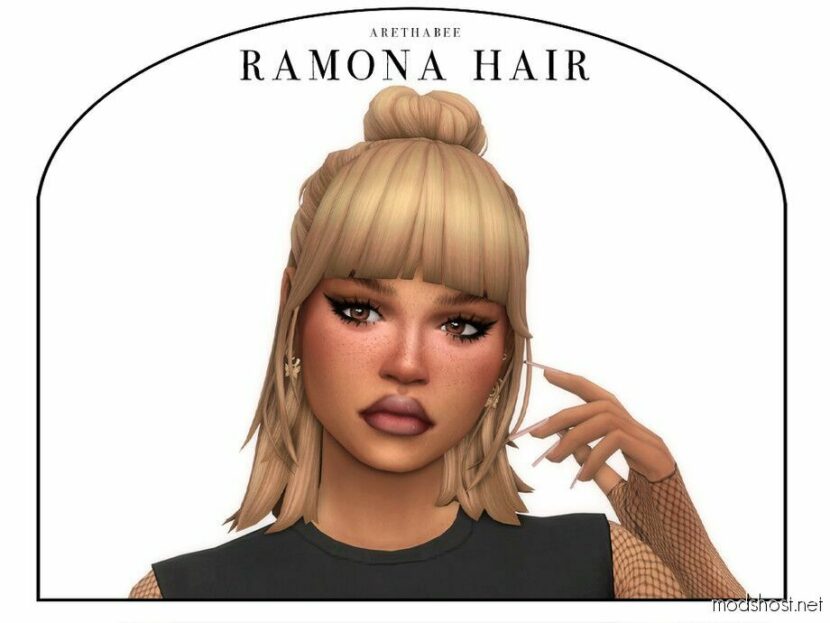 Ramona Hair (Patreon) for Sims 4
