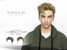 Wings ES0715-Cool Men’s Hair for Sims 4