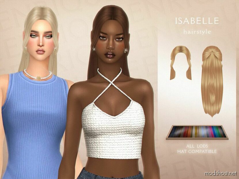 Isabelle Hairstyle for Sims 4