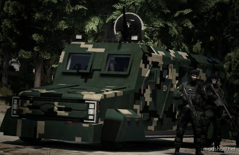 Ford F350 Armored – Armed Vehicle – Mexicomod [Sp/Fivem] Beta for Grand Theft Auto V