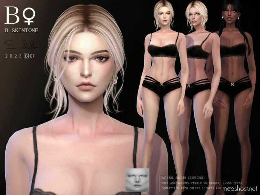 Naturel Overlay Female Skintone 072023 for Sims 4