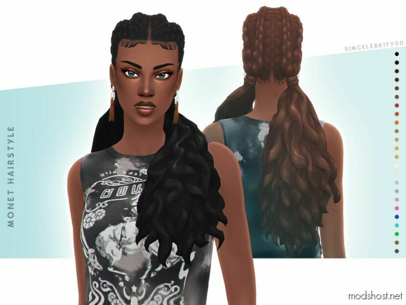 Sims 4 Female Mod: Monet Hairstyle (Featured)