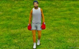 GTA 5 Player Mod: Muhammed ALI Clay Add-On PED (Image #4)