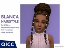 Blanca Hair for Sims 4
