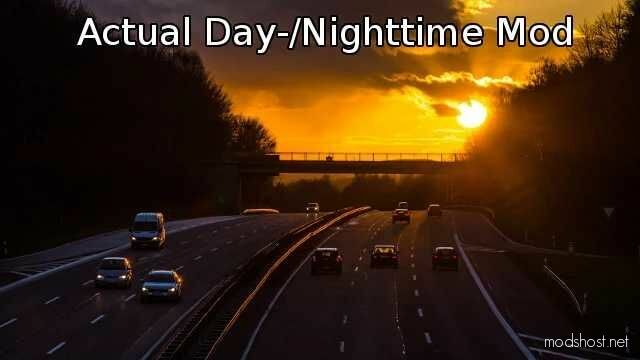 Actual DAY & Night Times [1.48] for Euro Truck Simulator 2