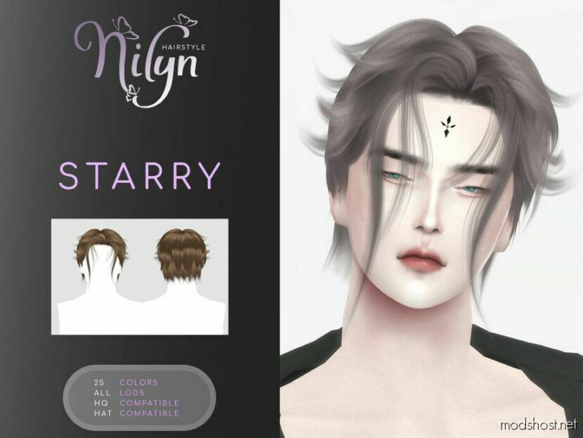 Starry Hair for Sims 4