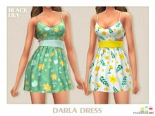 Darla Dress for Sims 4