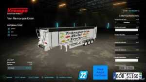 FS22 Mod: VAN Trailer Grain 2 (Image #12)