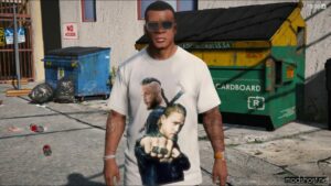 GTA 5 Player Mod: Gangsta Fraklin T-Shirt Pack (Image #2)