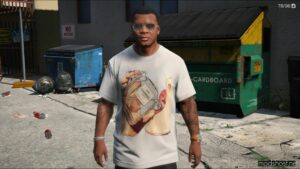 GTA 5 Player Mod: Gangsta Fraklin T-Shirt Pack (Image #4)