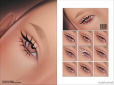 Maxis Match 2D Eyelashes N45 for Sims 4