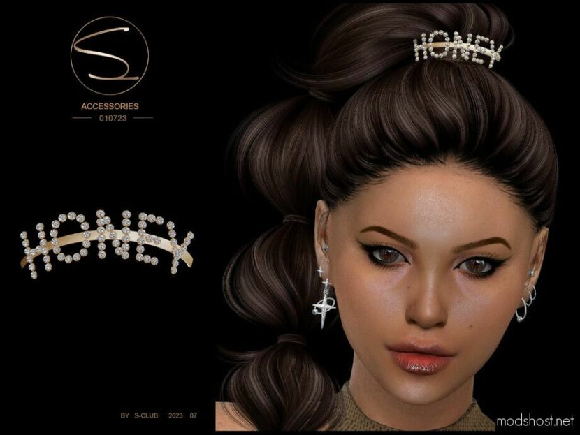 Hair Accessories 010723 By S-Club for Sims 4