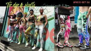 TIE DYE & Skulls – Pants For MP Female & MP Male for Grand Theft Auto V