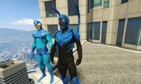 GTA 5 Player Mod: Blue Beetle 2Pack Addon PED (Image #4)