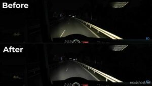 ETS2 Mod: Improved Headlights For SCS Trucks (Image #2)