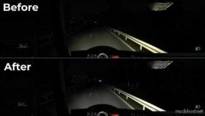 ETS2 Mod: Improved Headlights For SCS Trucks (Image #3)