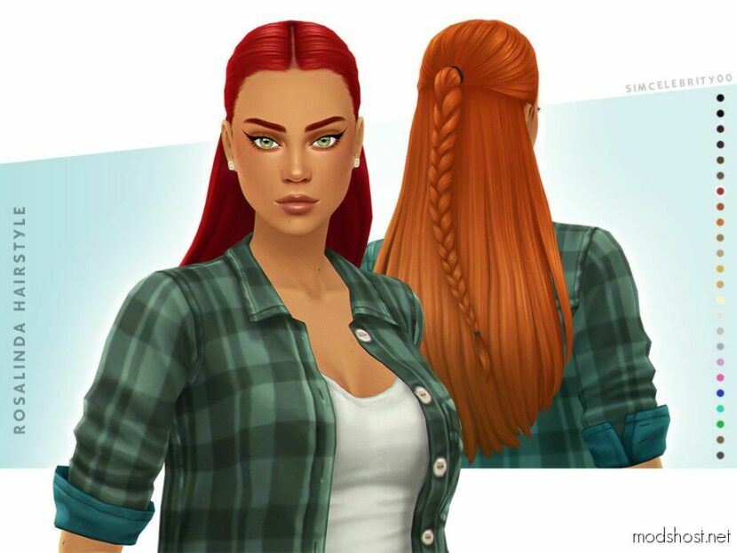 Sims 4 Female Mod: Rosalinda Hairstyle (Featured)